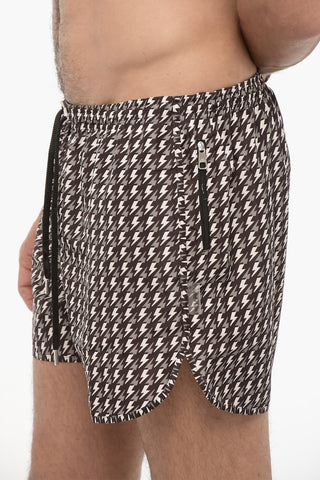 All Over Thunderbolt Printed Swim Shorts