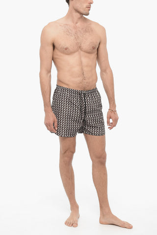 All Over Thunderbolt Printed Swim Shorts