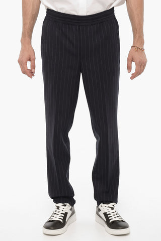 Regular Waist Pinstriped Skinny Fit Pants