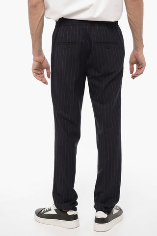 Regular Waist Pinstriped Skinny Fit Pants