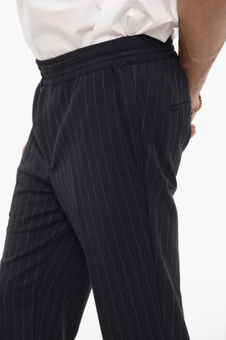 Regular Waist Pinstriped Skinny Fit Pants