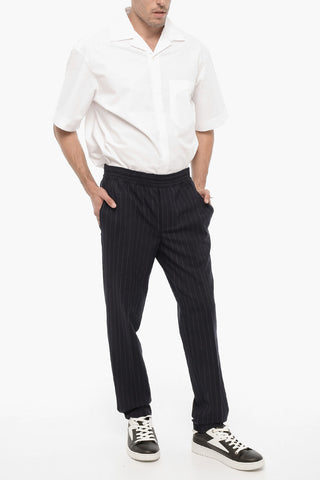 Regular Waist Pinstriped Skinny Fit Pants