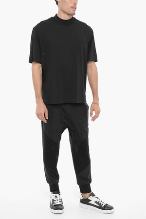 Crew-Neck Slim-Fit T-Shirt with Studs