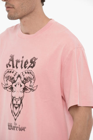 Rundhals-T-Shirt ARIES THE WARRIOR bedruckt