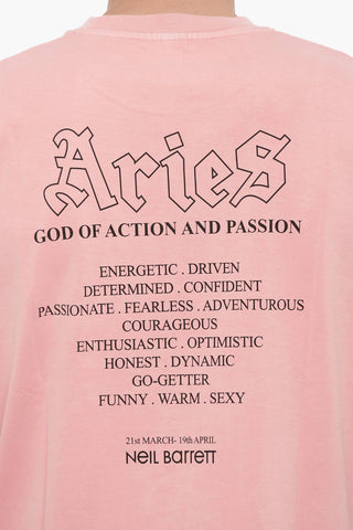 Rundhals-T-Shirt ARIES THE WARRIOR bedruckt