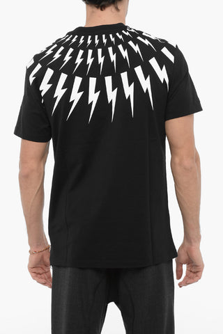 Slim Fit Crew-Neck T-shirt with Contrast Print