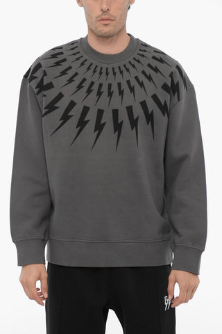 Easy Fit FAIRISLE THUNDERBOLT Crew-neck Sweatshirt