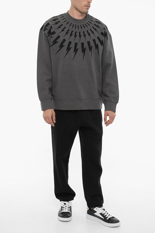 Easy Fit FAIRISLE THUNDERBOLT Crew-neck Sweatshirt