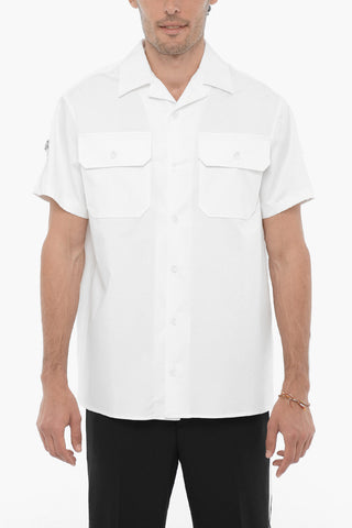 Short Sleeved Shirt with Double Breast Pocket