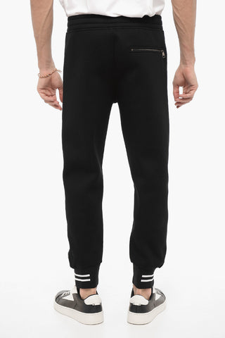 Neoprene Biker Joggers Skinny Fit with Contrasting Side Stripes