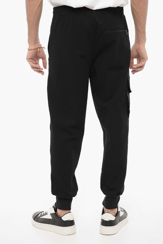 Skinny-Fit Cargo Pants with Elastic Waist