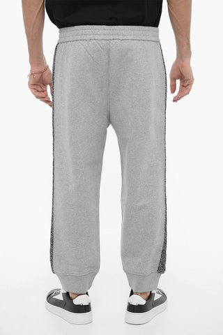 Loose Fit Joggers with Wool Side Bands