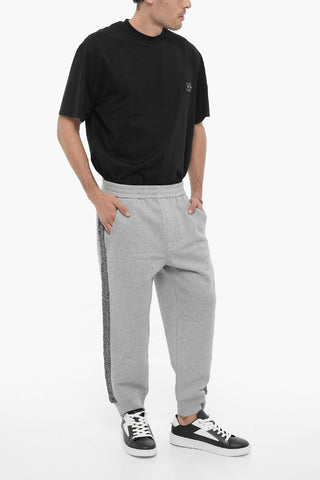 Loose Fit Joggers with Wool Side Bands