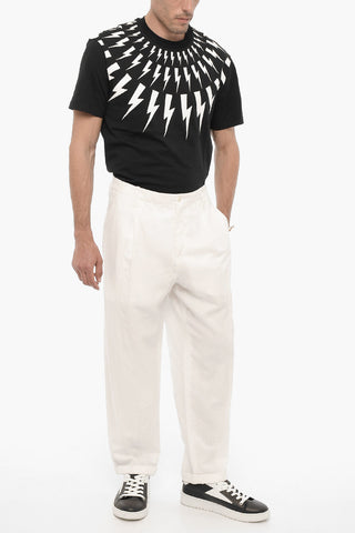 Low Rise Loose Fit Single Pleat Pants