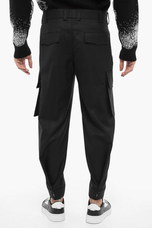 Pantaloni Cargo FIREMAN Loose Fit con Bottone alla Caviglia