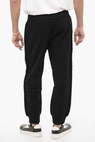Uni-Joggers mit Seitenstreifen aus Wolle