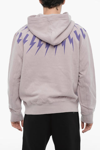 Cotton-Fleece Hoodie FAIRISLE THUNDERBOLT