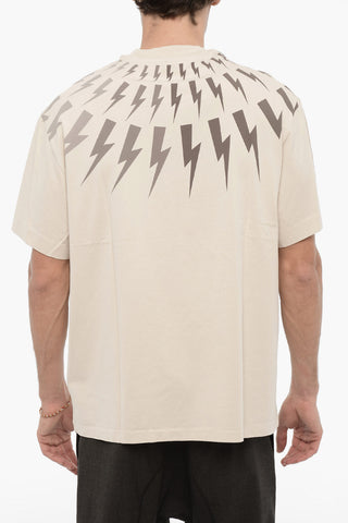T-shirt Girocollo Easy Fit con Stampa 
