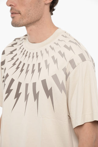 T-shirt Girocollo Easy Fit con Stampa 