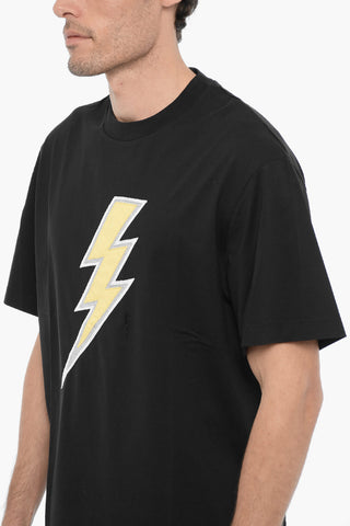 Slim Fit Crewneck T-Shirt with Contrast Detail