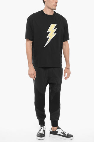 Slim Fit Crewneck T-Shirt with Contrast Detail
