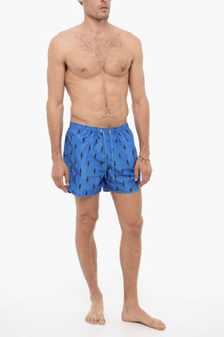Costume da Bagno Boxer Slim Fit con Stampa Thunderbolts All-Over