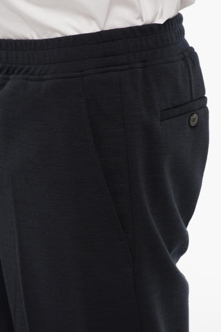 Solid Color Slim Fit Pants with Drawstring Waist