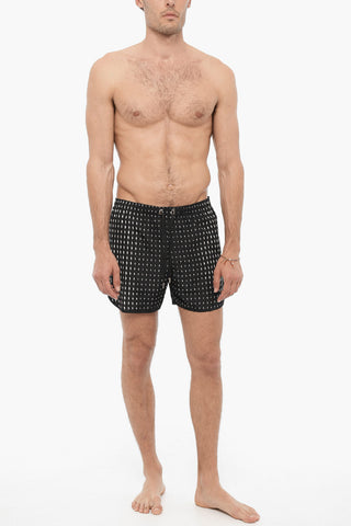 Slim Fit MICRO BOLTS Swim Shorts