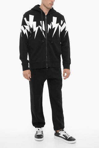 Slim Fit JUMBLED Hooie with Print