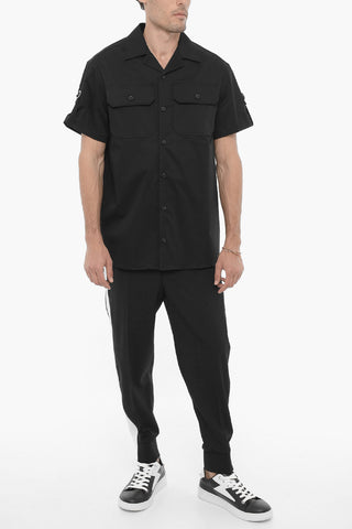Camicia Sahariana con Bottoni Logati