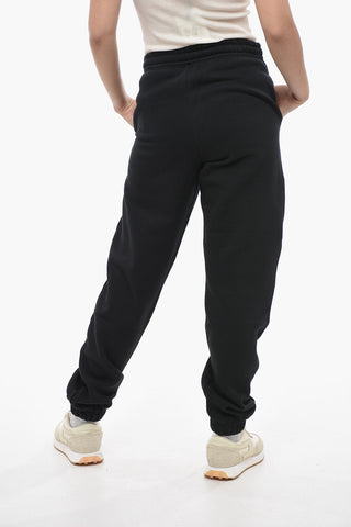 Fleeced Cotton MIMIII Joggers with Contrasting Logo