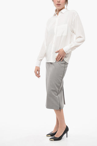 Silk Shirt with Pocket