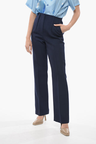 Pantaloni Straight Fit EDDIE in Lana Vergine