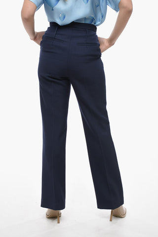 Pantaloni Straight Fit EDDIE in Lana Vergine