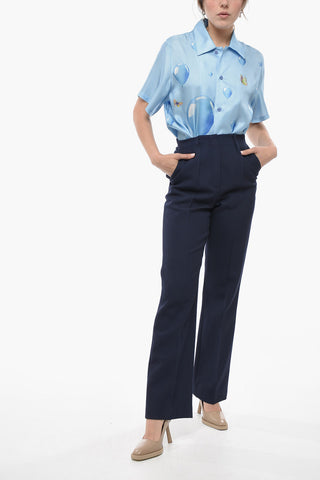 Pantaloni Straight Fit EDDIE in Lana Vergine