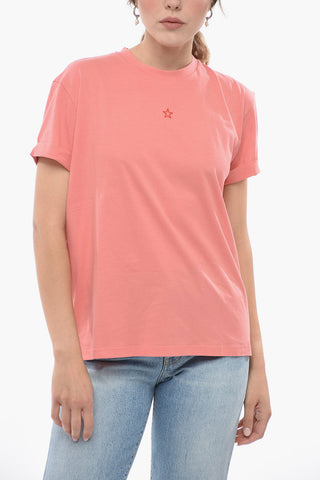 T-Shirt Girocollo MINI STAR con Ricamo