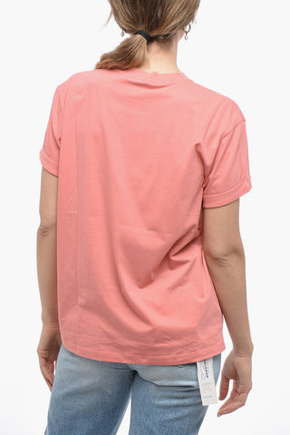 T-Shirt Girocollo MINI STAR con Ricamo