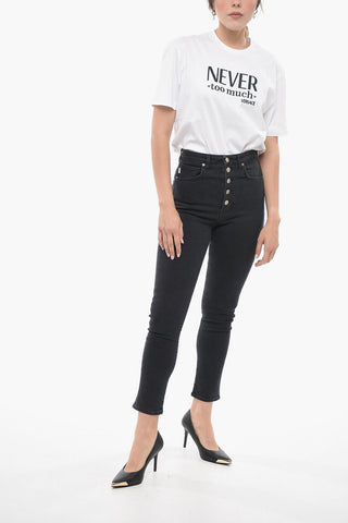 Jeans Slim Fit FELIZ High Waist with Logo Buttons 13,5cm