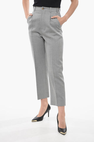 Pantaloni Chino ad 1 Pince in Lana