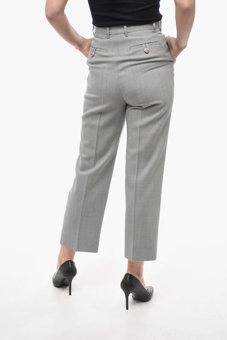 Pantaloni Chino ad 1 Pince in Lana