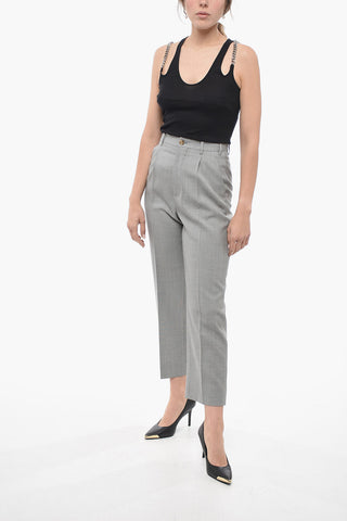 Pantaloni Chino ad 1 Pince in Lana