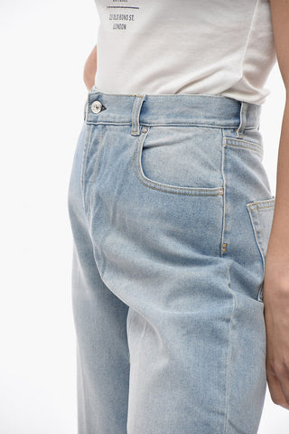 Stonewashed ELLA Jeans With Silver-Buttons 21,5cm