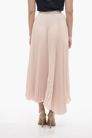 Side Zipped Accordion Skirt