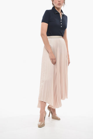 Side Zipped Accordion Skirt