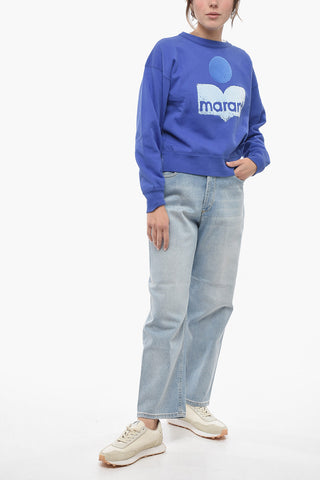 ETOILE Crew Neck MOBYLI Sweatshirt with Flocked Logo