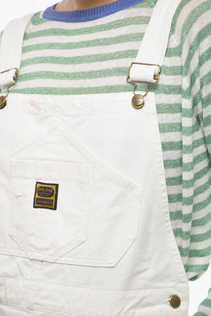 Denim Overalls with Branded Gold Buttons