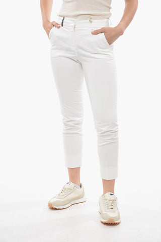 Stretch Cotton Chinos Pants with Belt Loops
