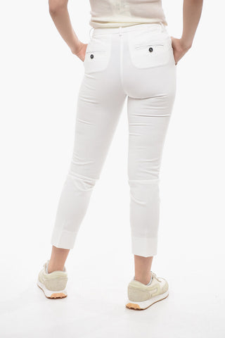 Stretch Cotton Chinos Pants with Belt Loops