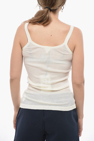 Stretch Cotton Blend Tank Top