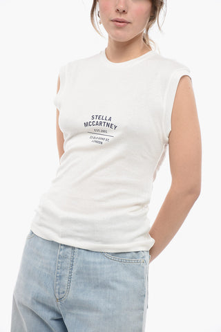 Crew Neck OLD BOND Cotton Blend Tank Top